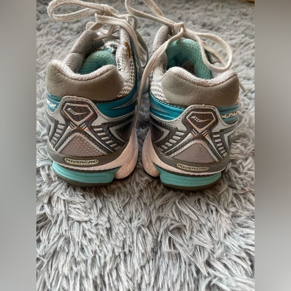 Women’s Saucony Hurricane 14 Silver/Teal Running Shoes Size 7.5 – Used - Picture 6 of 8